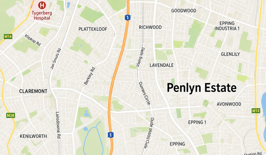 Penlyn Estate is a well-established, centrally located residential suburb in Cape Town